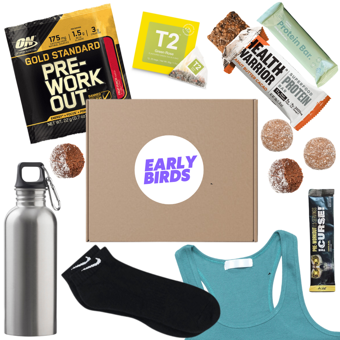Fitness Gift Box Gym Lovers Fitness Basket Delivered Early Birds Co Protein Balls